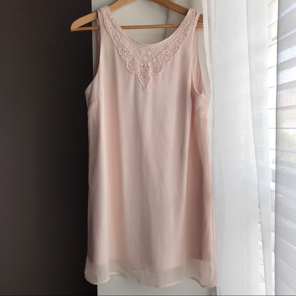 Forever 21 light pink slip dress